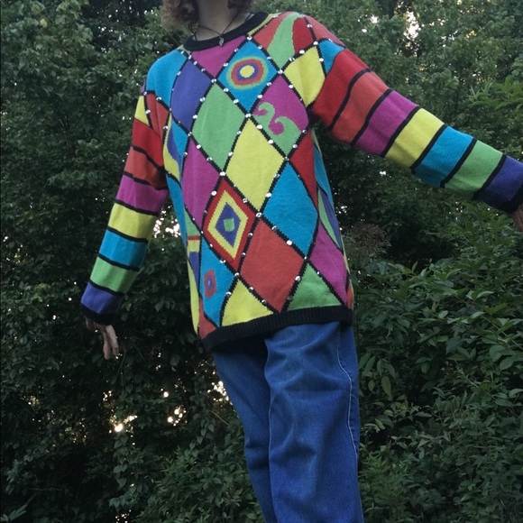 πππ¦ Funky Vintage L'eau Vive Sweater - Picture 2 of 13